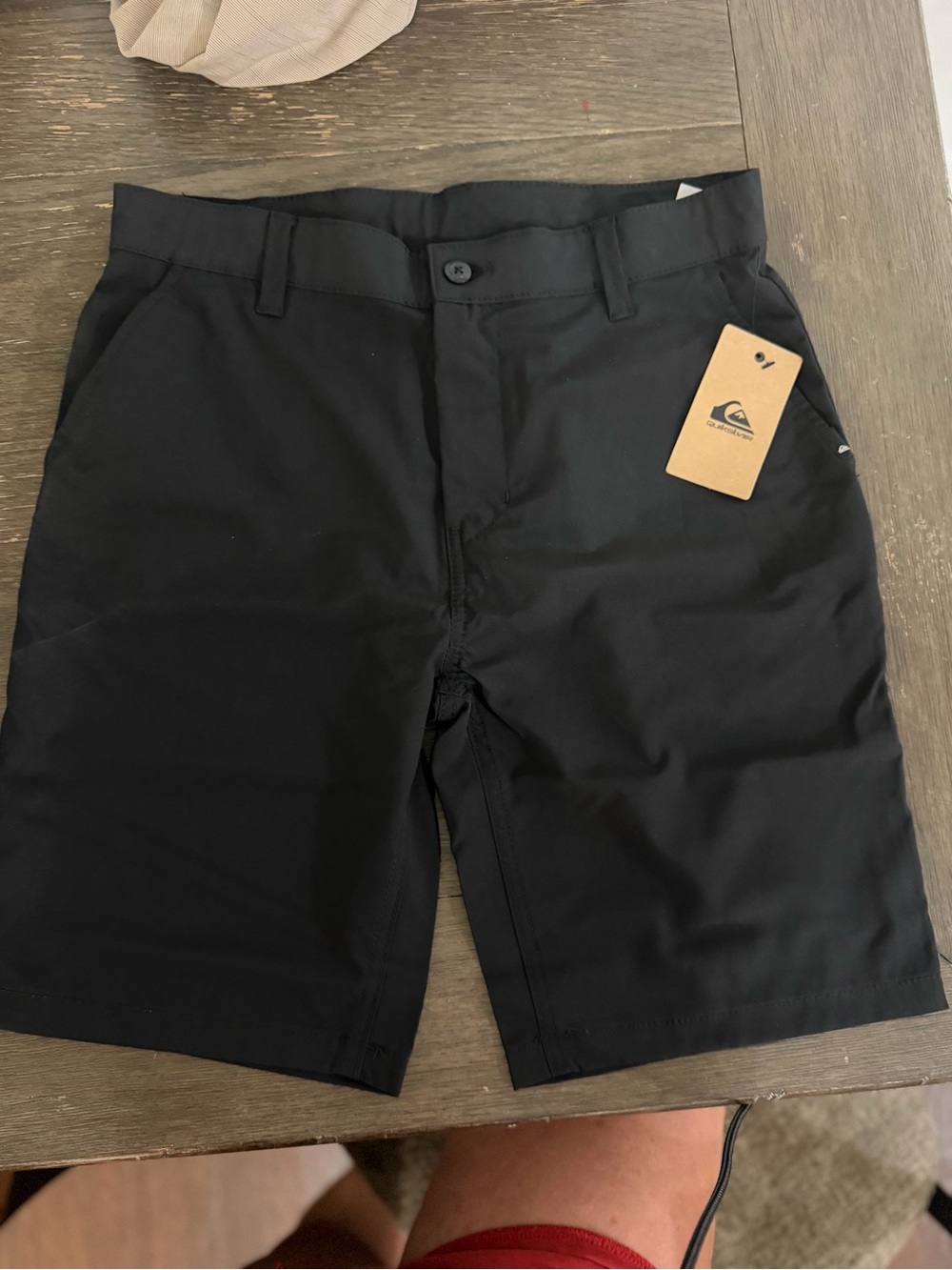 Quiksilver 31” waist Black Flat Front Casual Shorts
